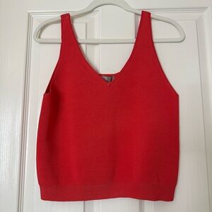 J. Crew Knit Orange Red Tank Top